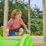tp Castlewood Warwick Wooden Climbing Frame with Crazywavy Slide - 5021854934063