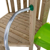 TP Castlewood Sherborne Wooden Climbing Frame with Single Swing Arm & Slide - 5021854113406