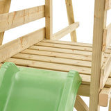 TP Merlin Wooden Compact Swing and 8ft Slide Set - 5021854908927