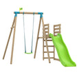 TP Merlin Wooden Compact Swing and 8ft Slide Set - 5021854908927
