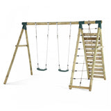 Uakari Swing Set with rockwall & climbing net