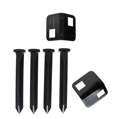 Springfree Ground Anchor.  4 x pegs and 2 x brackets.