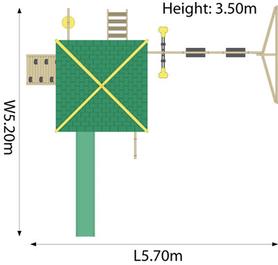 Warthog Foot print with dimensions.