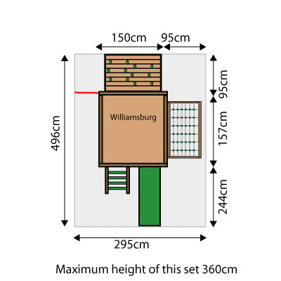 Williamsburg Playhouse Set Footprint