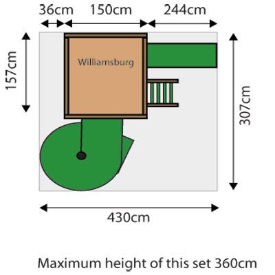 Williamsburg and Playhouse Set 4 Footprint