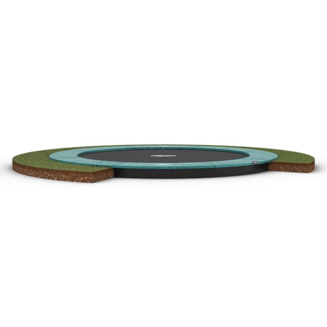 BERG Champion Flatground 330 Green BERG trampoline on display
