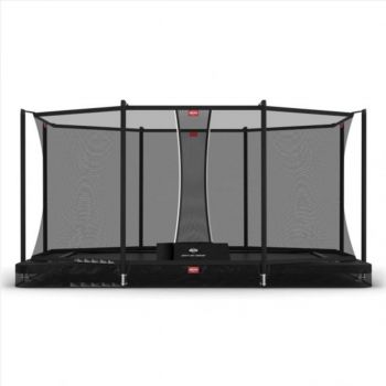 BERG Ultim Favorit InGround 410 Black + Safety Net Comfort - 410cm x 250cm (13ft 5" x 8ft 2")