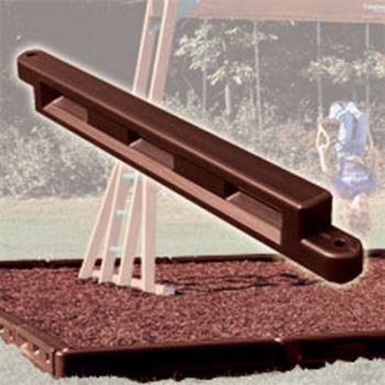 Moulded interlocking plastic border to keep your play area safe, tidy and contained.
