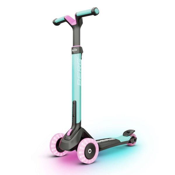 BERG Nexo Foldable Lights LED Deck 3 Wheeled Scooter Mint - 8715839090635