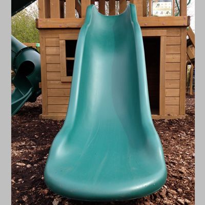 Wider than a standard slide big enough for mums and dads.