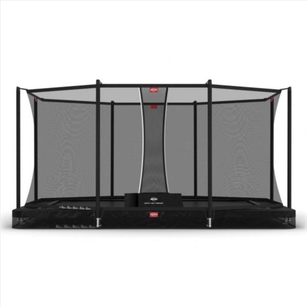 BERG Ultim Favorit InGround 410 Black + Safety Net Comfort - 410cm x 250cm (13ft 5" x 8ft 2")