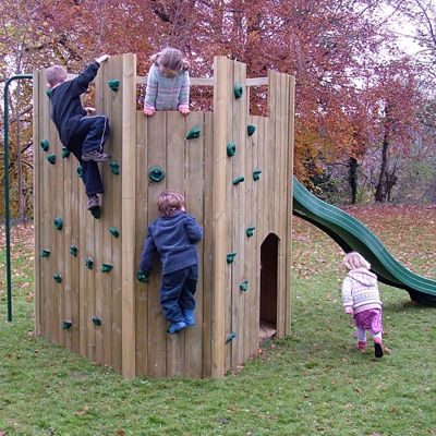 Childrens wooden shop climbing frames