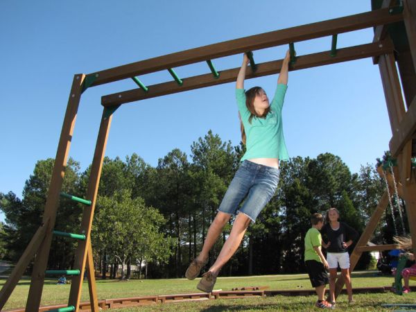 Creative Playthings monkey bars - needs a creative playthings tower for support.